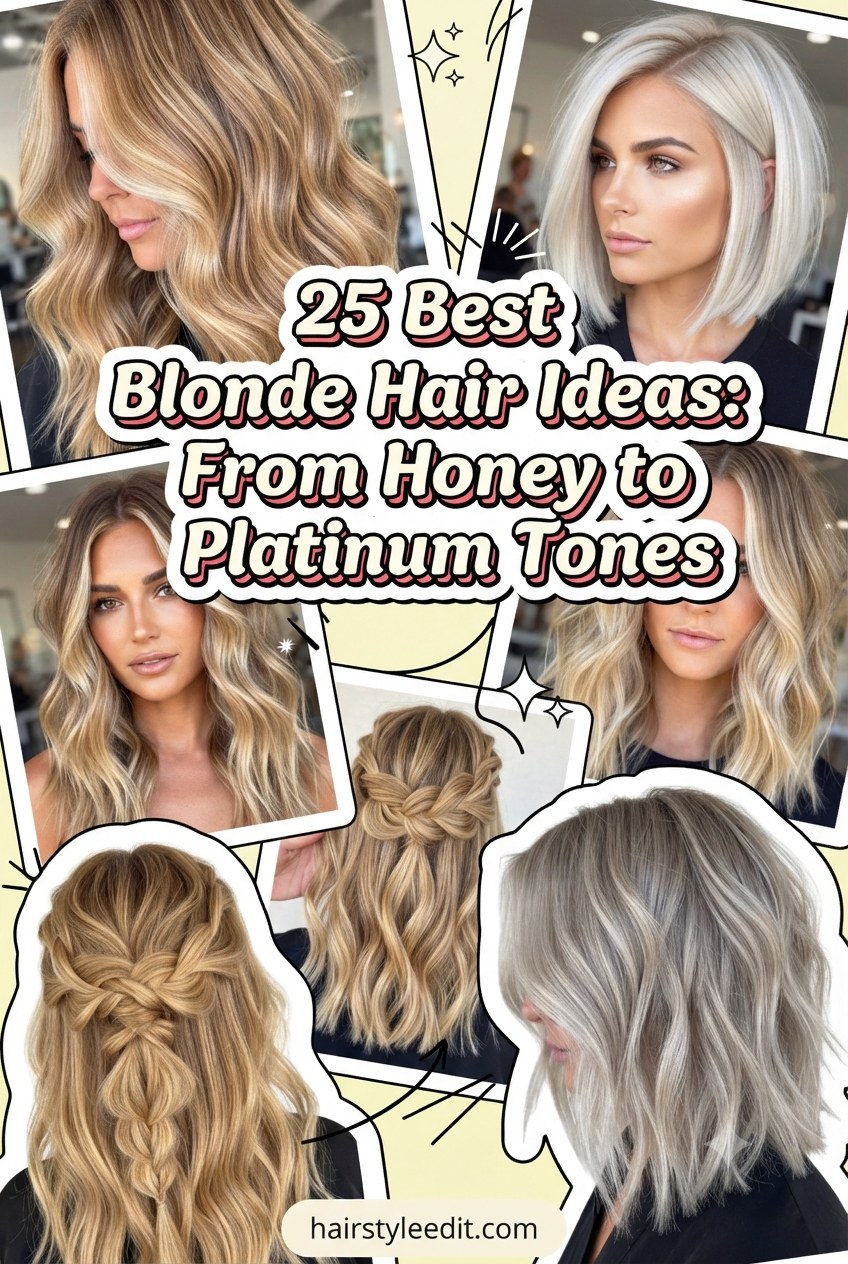 25 Best Blonde Hair Ideas: From Honey to Platinum Tones