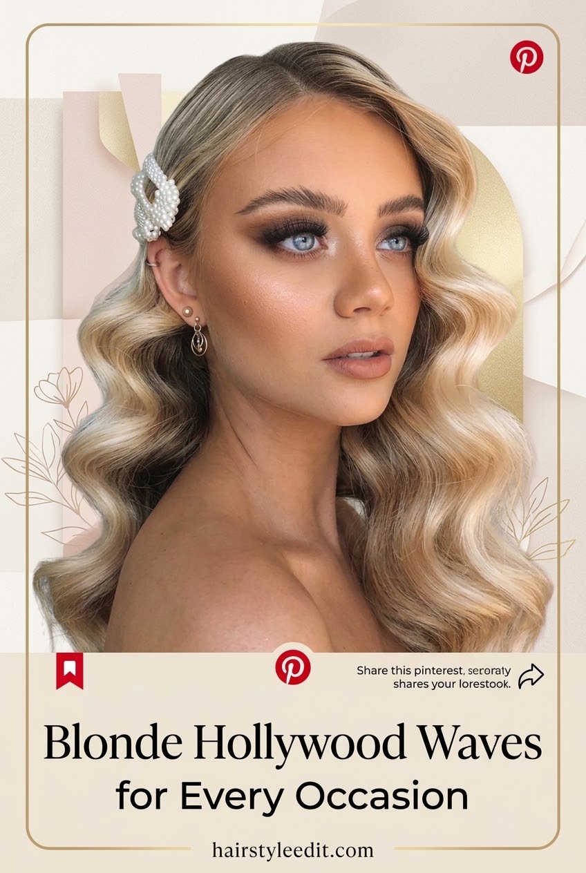 Blonde Hollywood Waves for Every Occasion