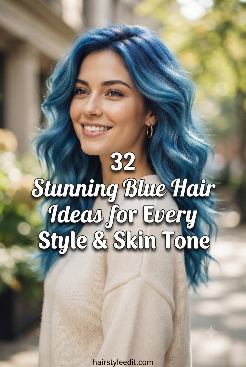32 Stunning Blue Hair Ideas for Every Style & Skin Tone