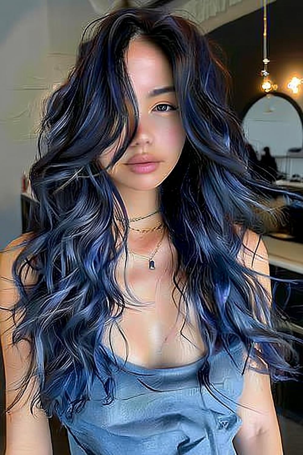 Subtle Sapphire Highlights