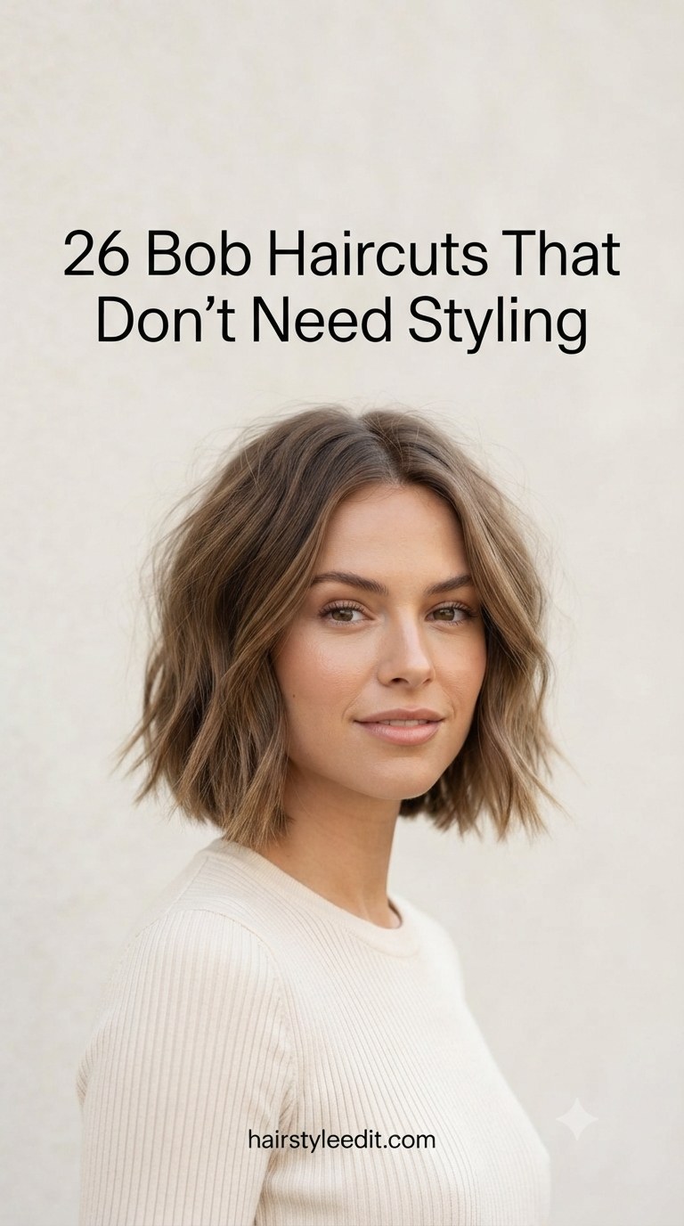 26 Bob Haircuts That Don’t Need Styling