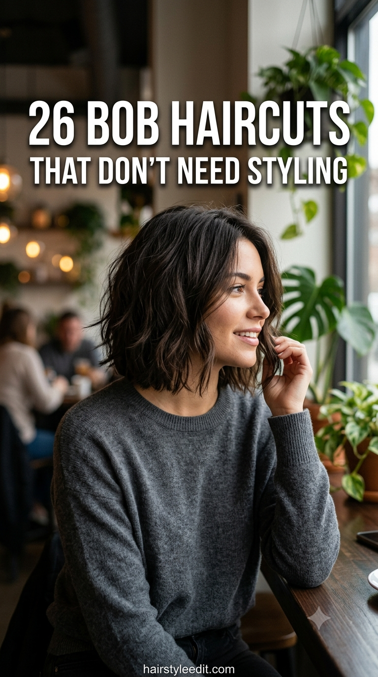 26 Bob Haircuts That Don’t Need Styling