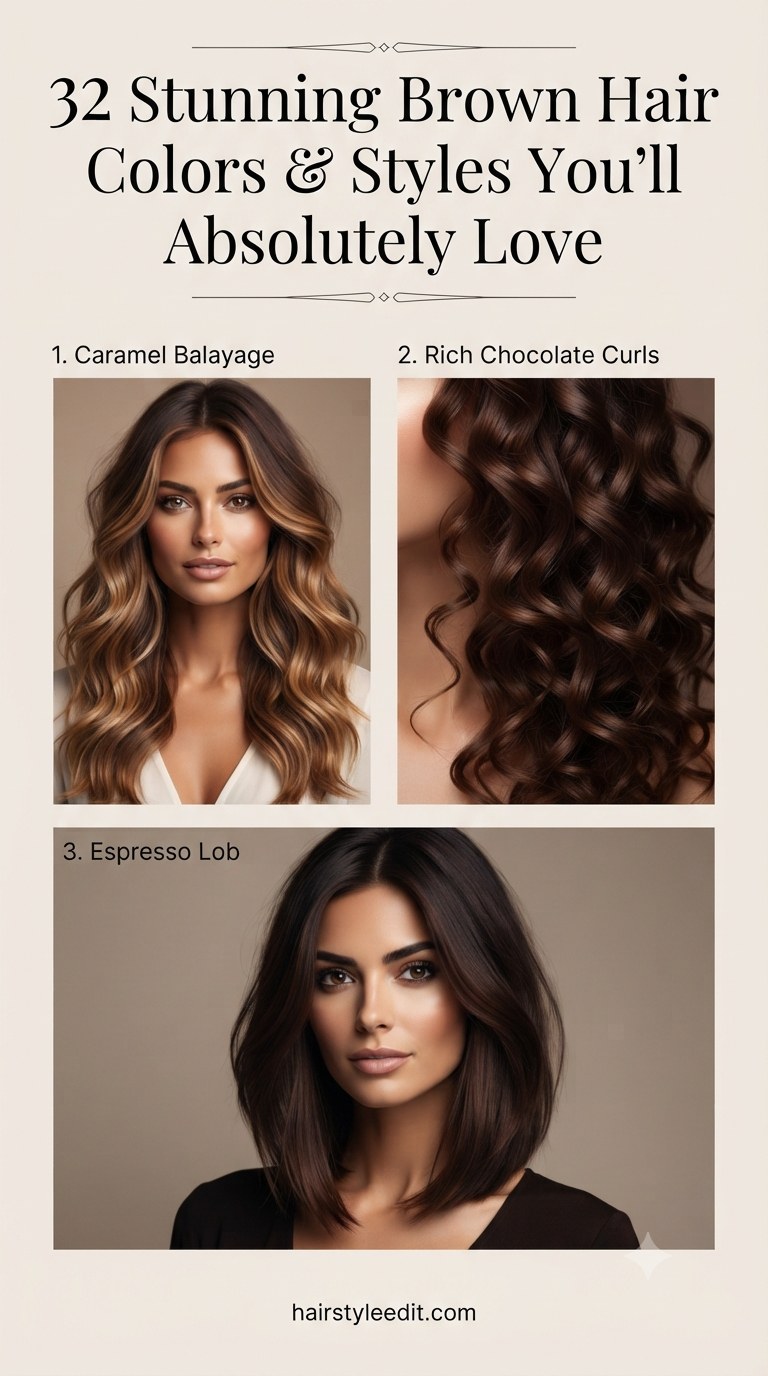 32 Stunning Brown Hair Colors & Styles You'll Absolutely Love