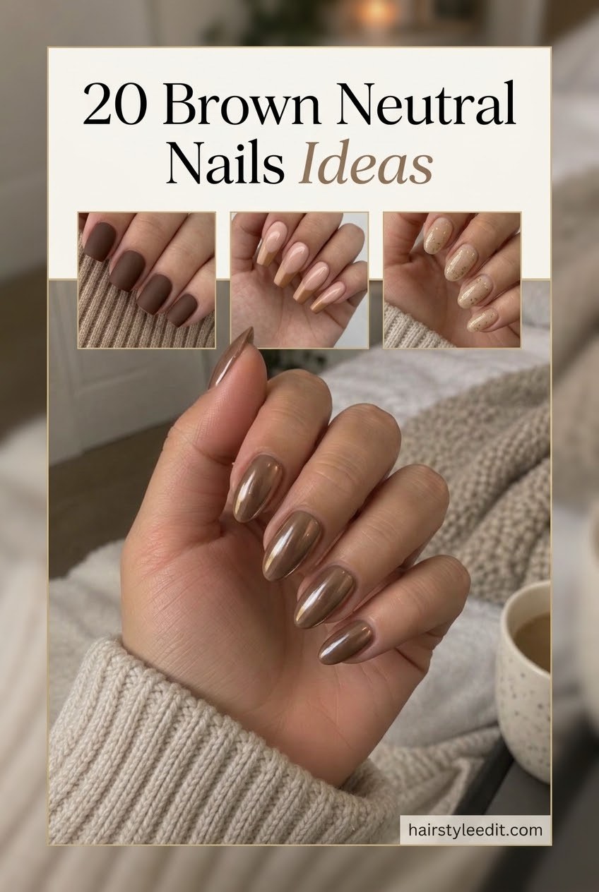 20 Brown Neutral Nails Ideas