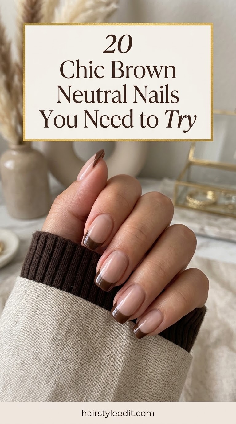 20 Chic Brown Neutral Nails You Need to Try