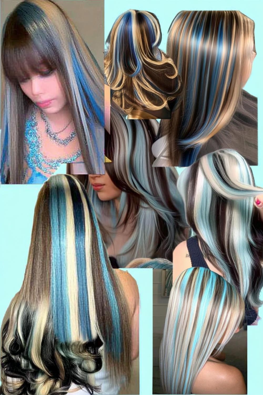 Peek-a-Boo Blue Streaks