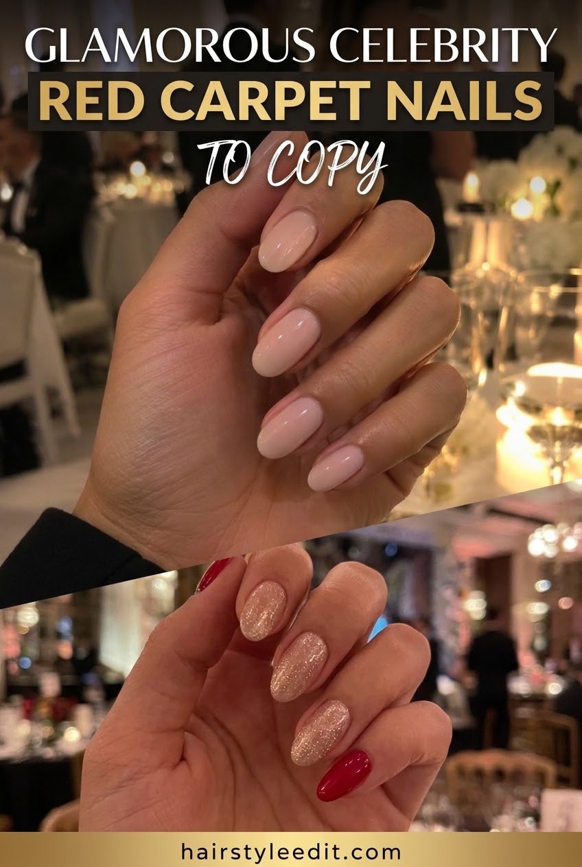 Glamorous Celebrity Red Carpet Nails to Copy