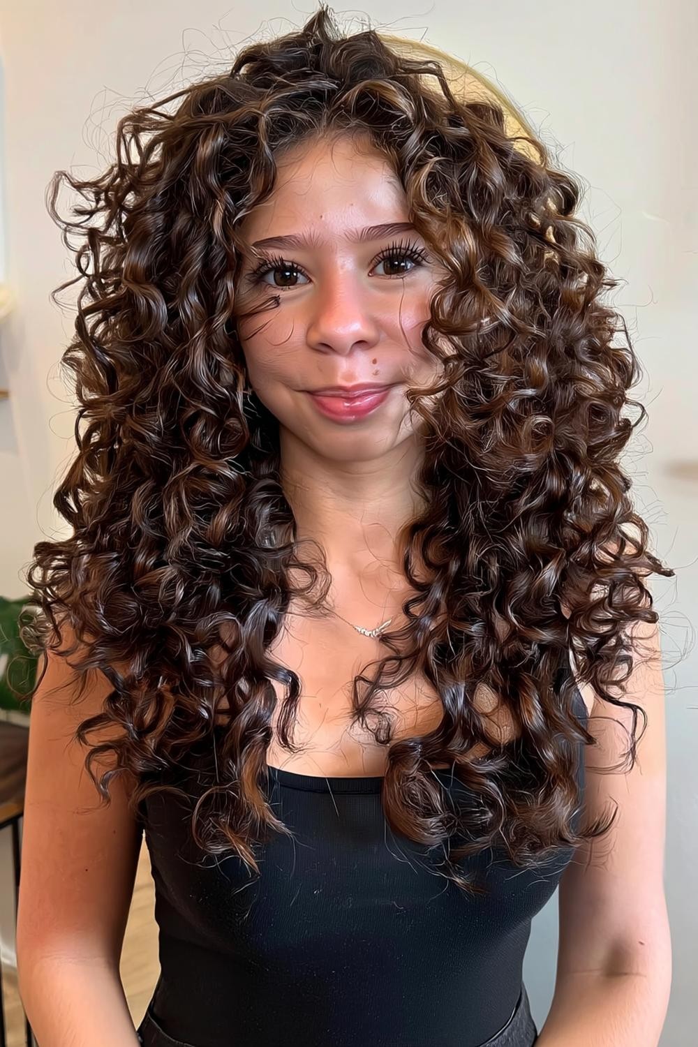 Chocolate Brown Spirals