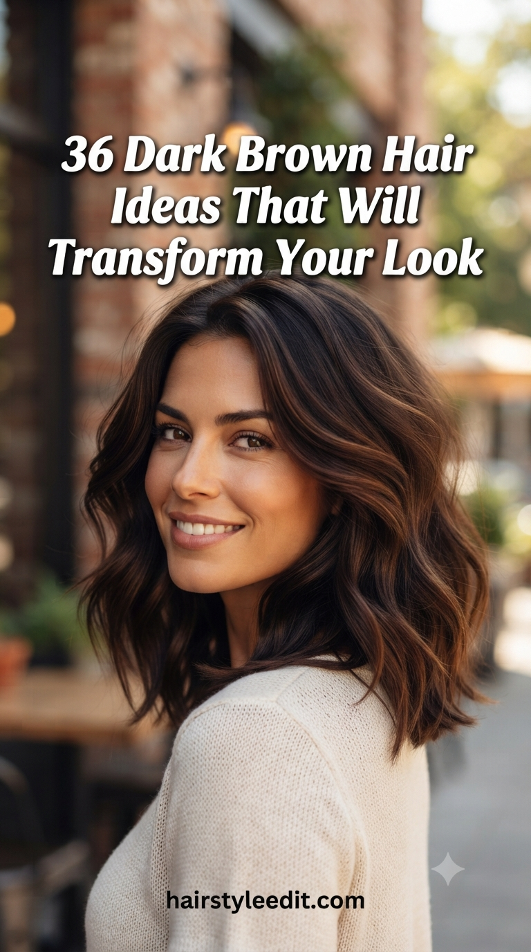36 Dark Brown Hair Ideas That Will Transform Your Look