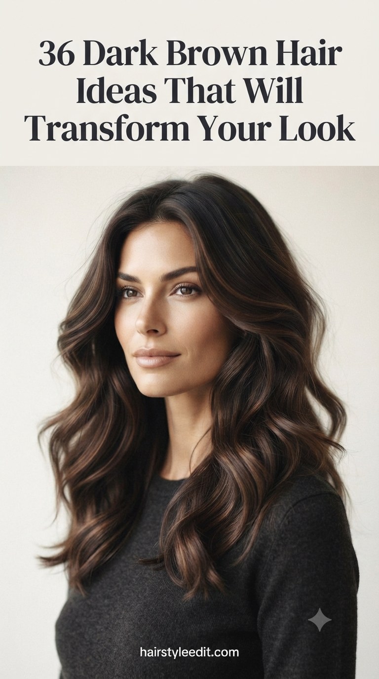 36 Dark Brown Hair Ideas That Will Transform Your Look