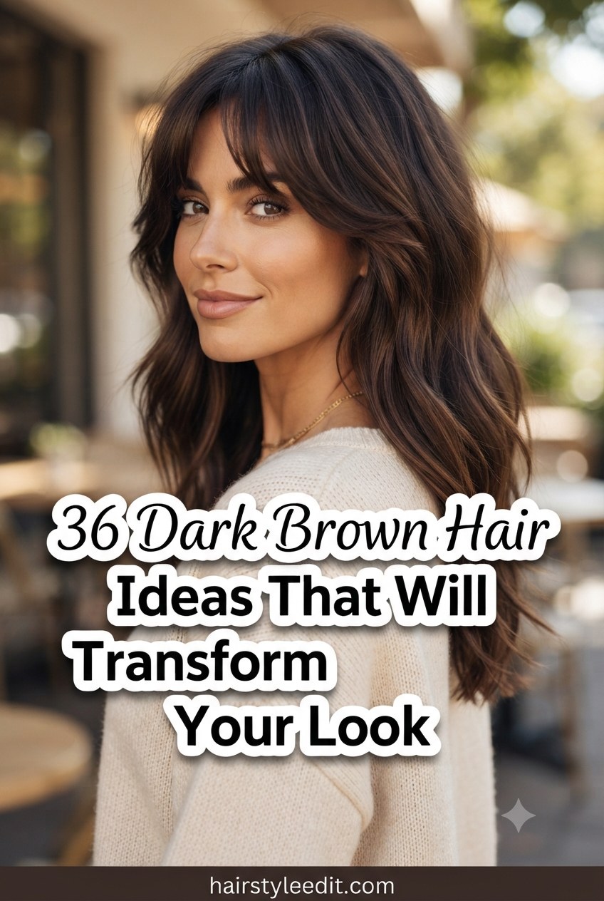 36 Dark Brown Hair Ideas That Will Transform Your Look