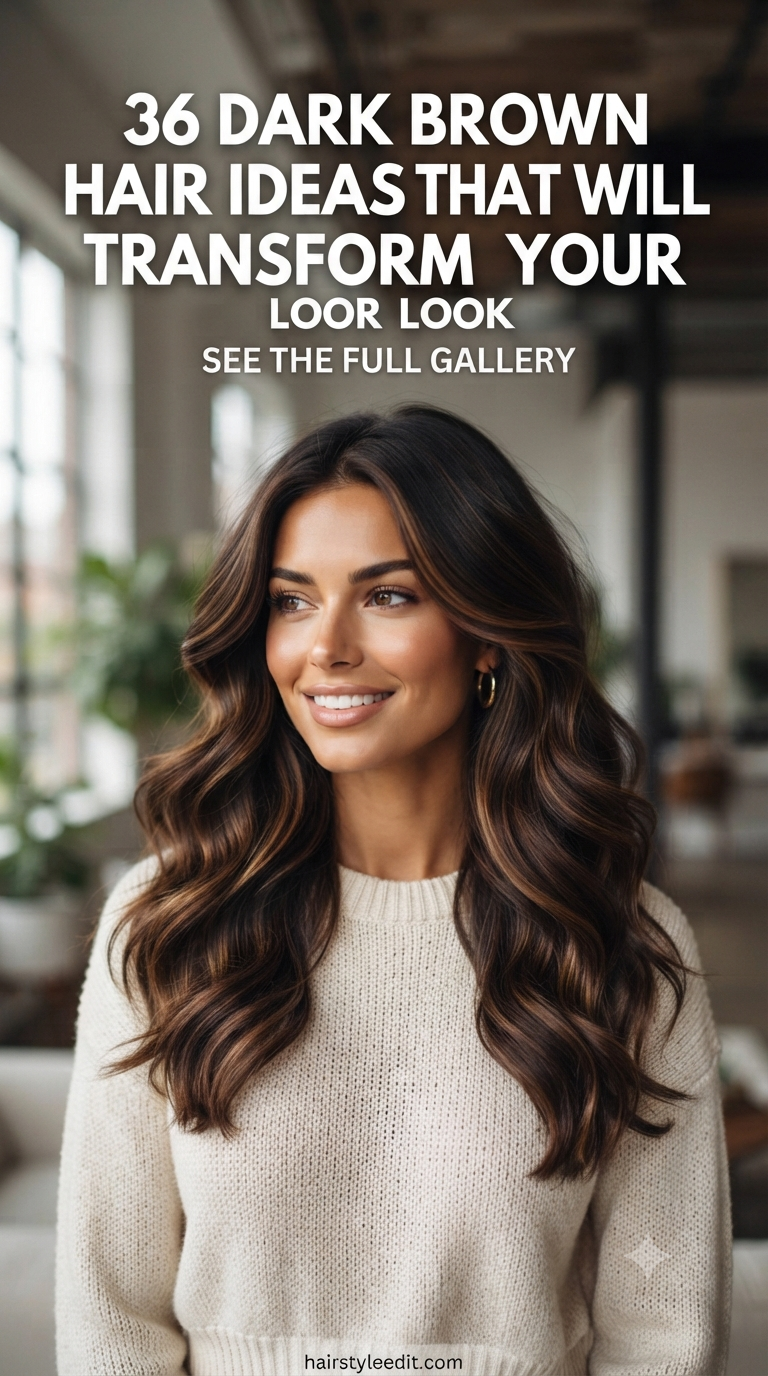 36 Dark Brown Hair Ideas That Will Transform Your Look
