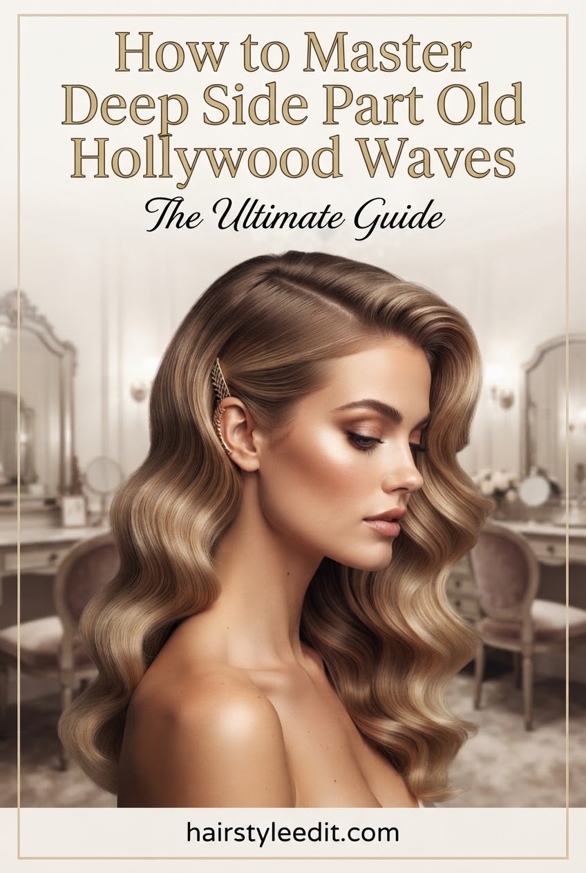 How to Master Deep Side Part Old Hollywood Waves