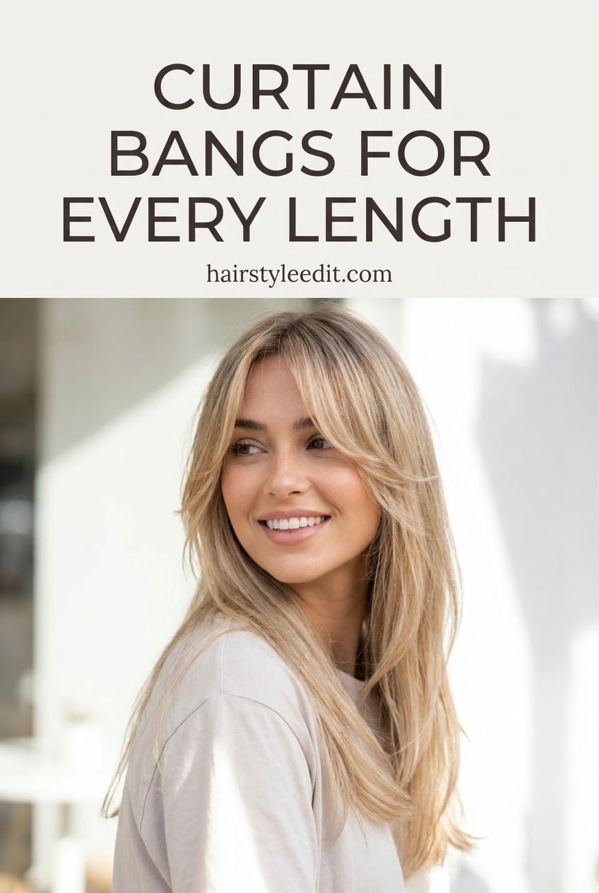 Curtain Bangs for Every Length