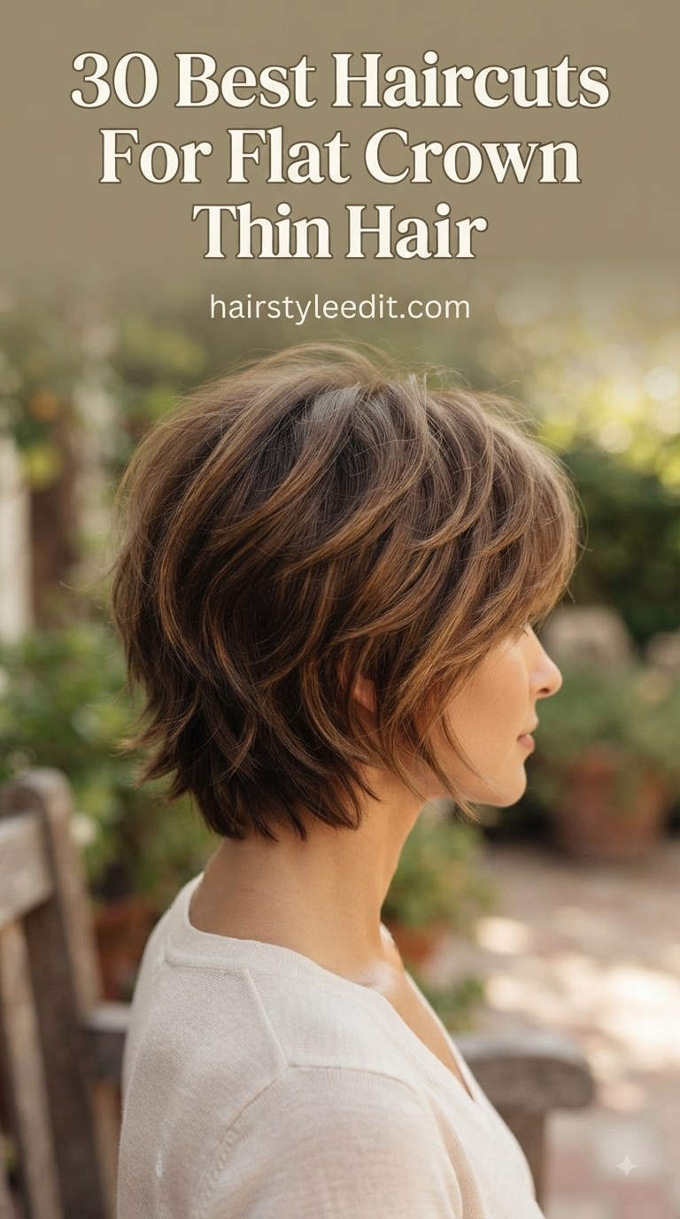 30 Best Haircuts For Flat Crown Thin Hair