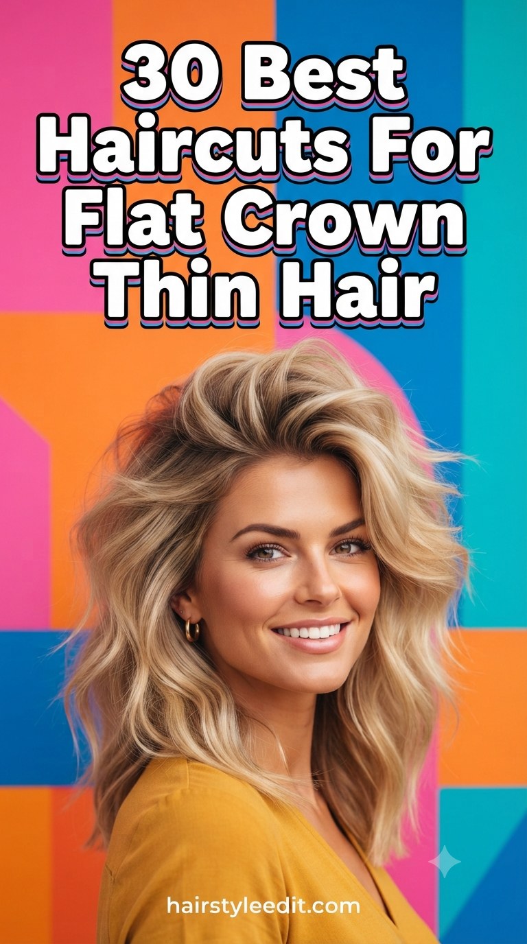 30 Best Haircuts For Flat Crown Thin Hair