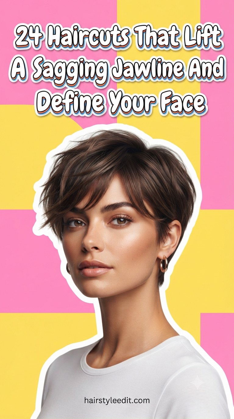 24 Haircuts That Lift A Sagging Jawline And Define Your Face