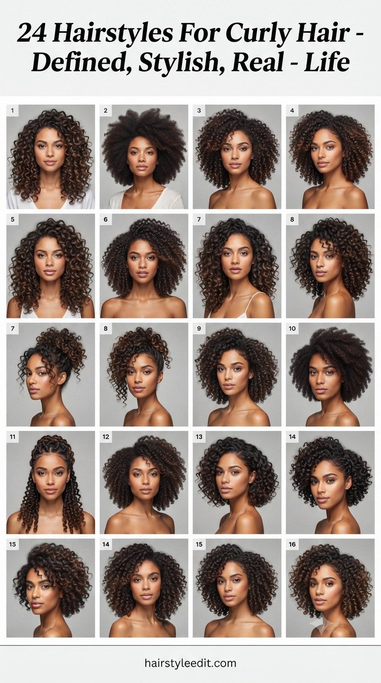 24 Hairstyles For Curly Hair - Defined, Stylish, Real - Life