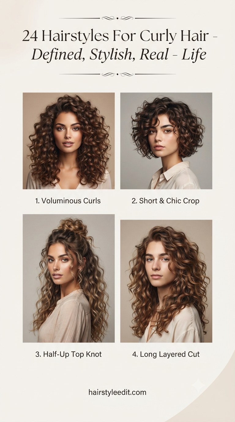 24 Hairstyles For Curly Hair - Defined, Stylish, Real - Life