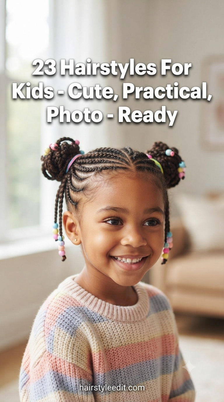 23 Hairstyles For Kids - Cute, Practical, Photo - Ready