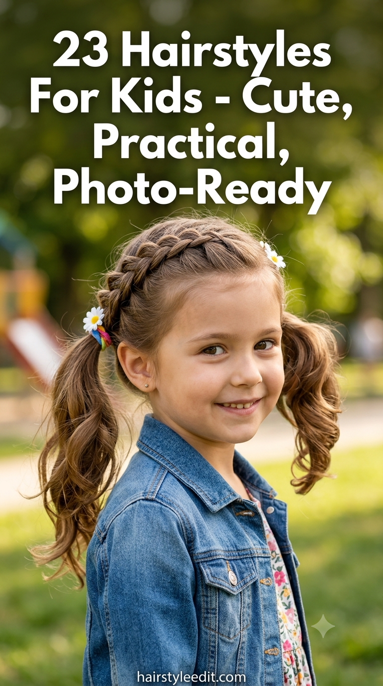 23 Hairstyles For Kids - Cute, Practical, Photo - Ready