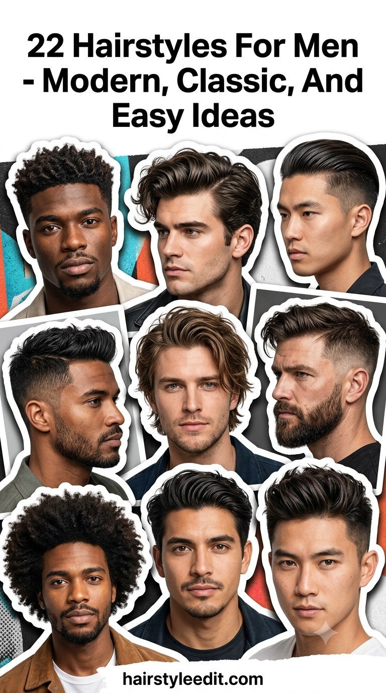 22 Hairstyles For Men - Modern, Classic, And Easy Ideas