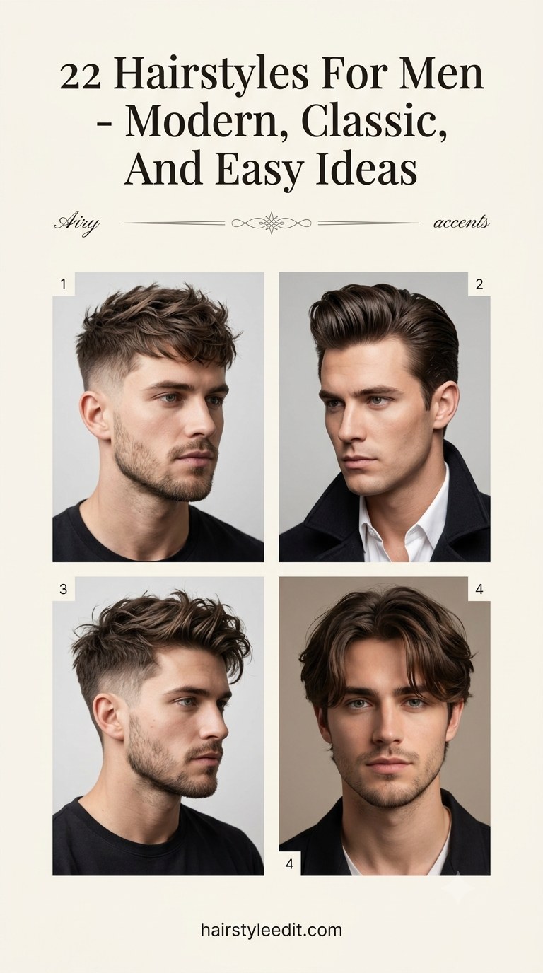 22 Hairstyles For Men - Modern, Classic, And Easy Ideas