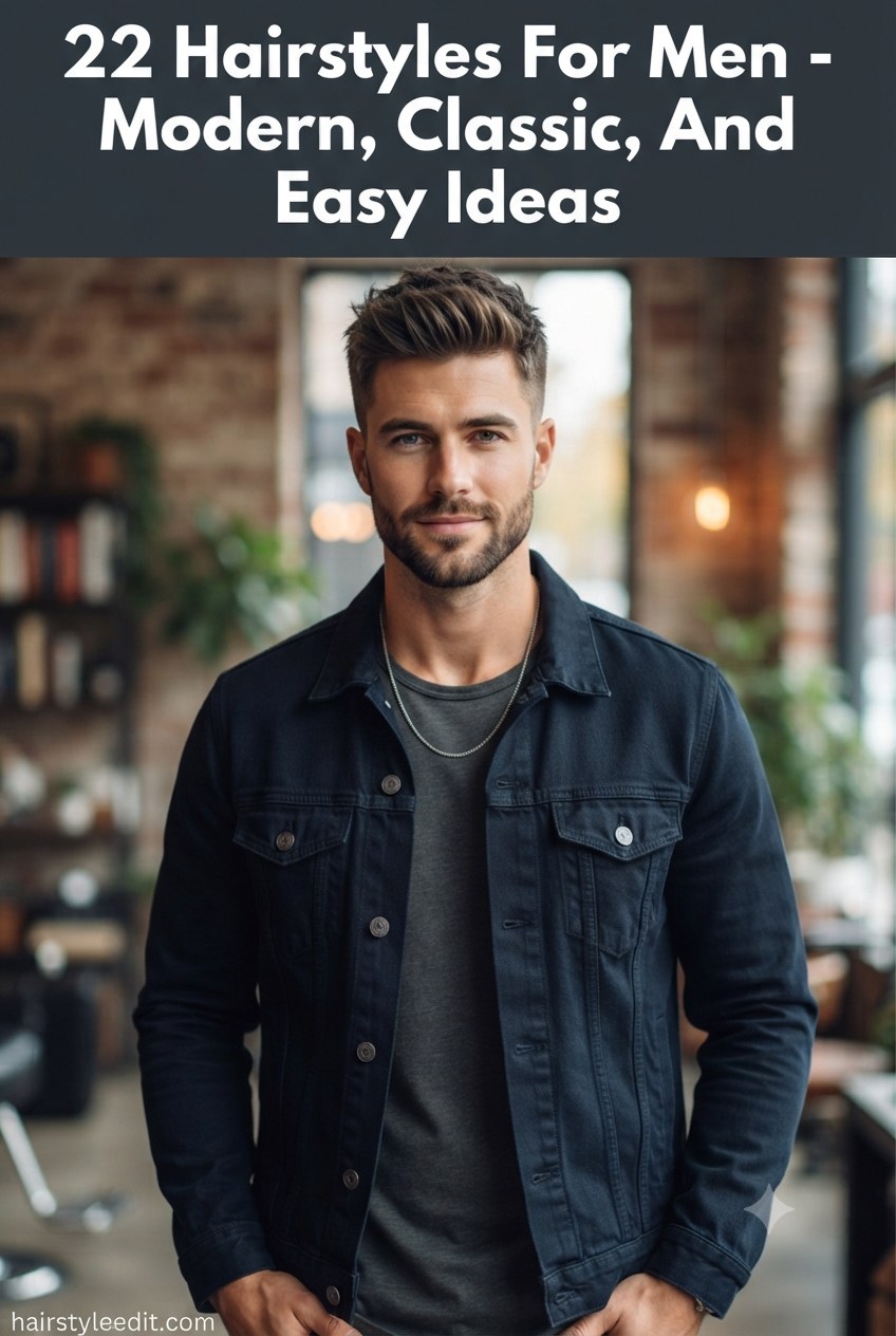22 Hairstyles For Men - Modern, Classic, And Easy Ideas