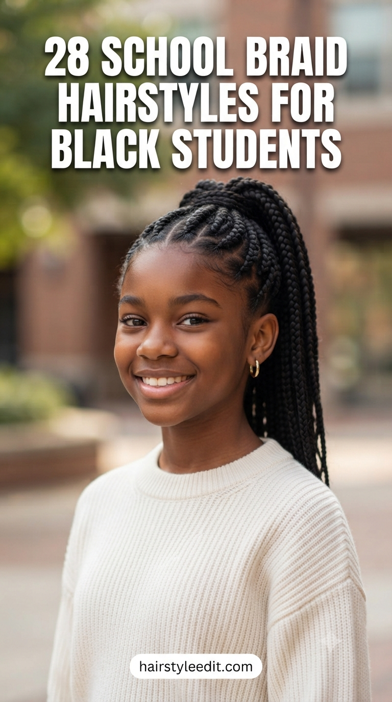 28 School Braid Hairstyles For Black Students