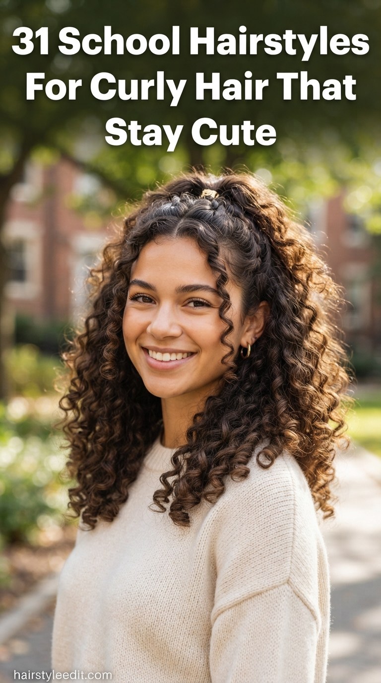 31 School Hairstyles For Curly Hair That Stay Cute