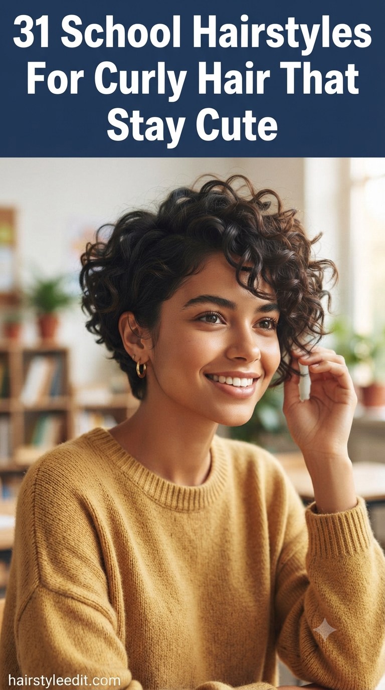 31 School Hairstyles For Curly Hair That Stay Cute