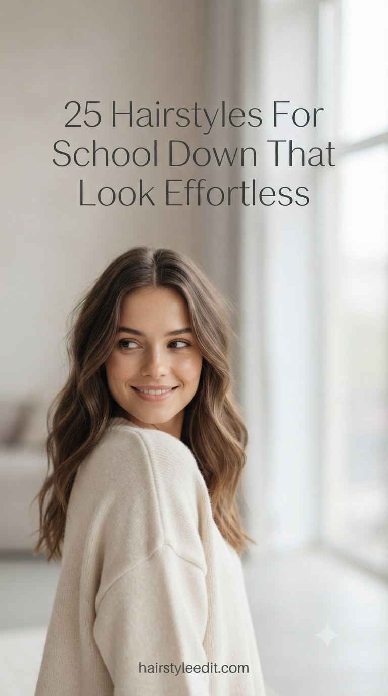 25 Hairstyles For School Down That Look Effortless