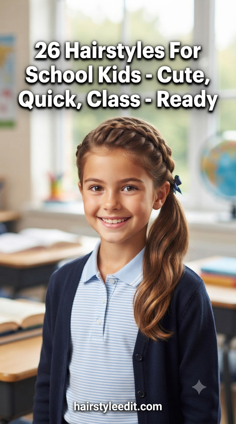 26 Hairstyles For School Kids - Cute, Quick, Class - Ready