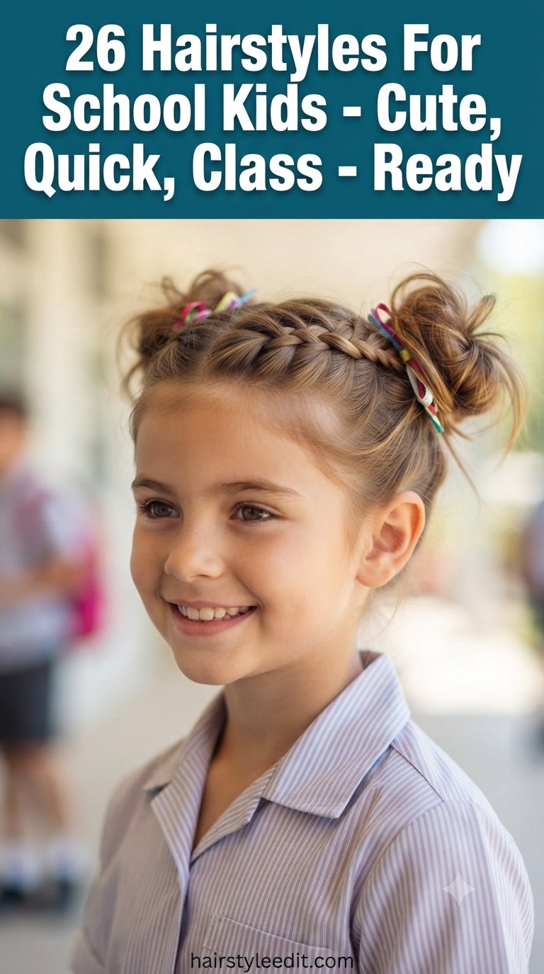 26 Hairstyles For School Kids - Cute, Quick, Class - Ready