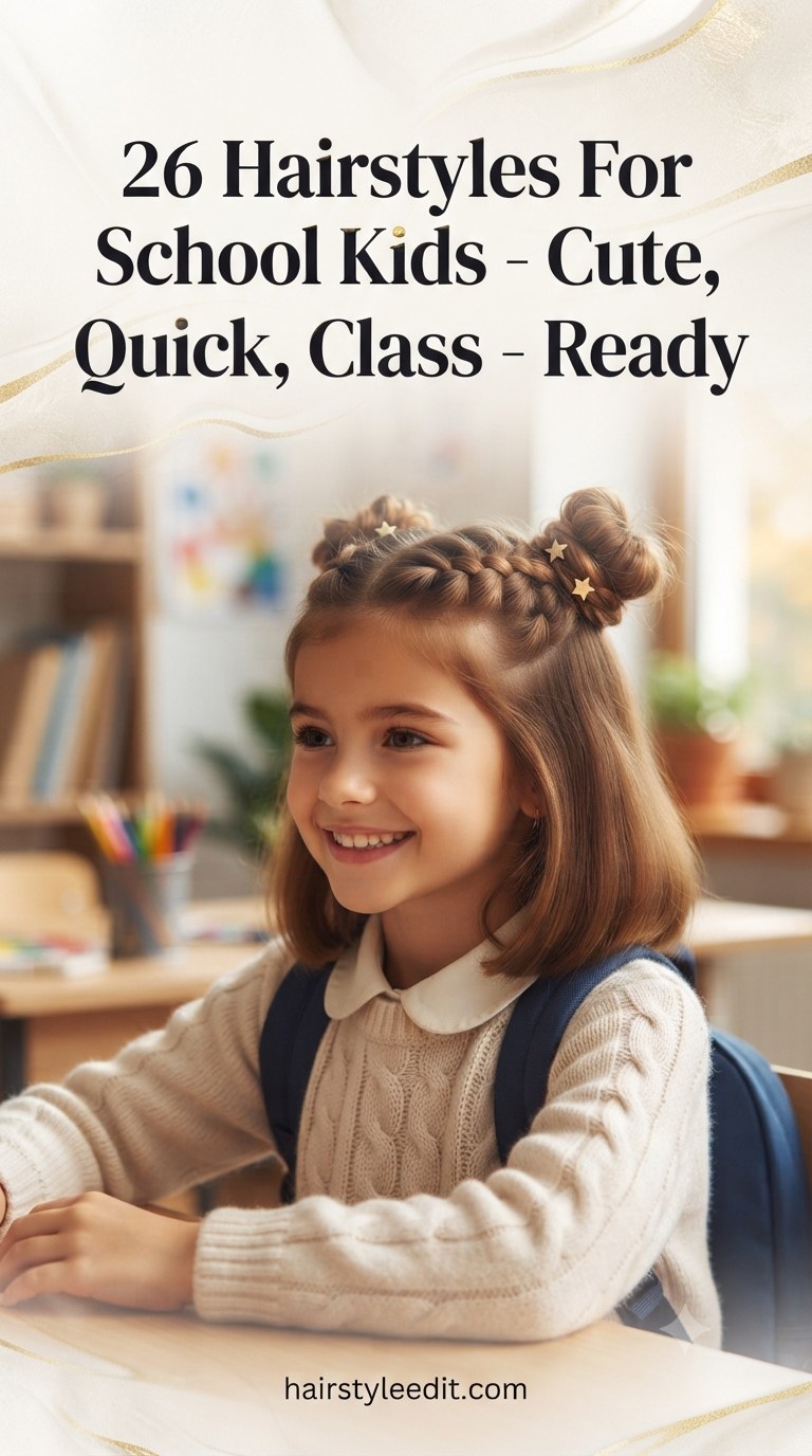 26 Hairstyles For School Kids - Cute, Quick, Class - Ready