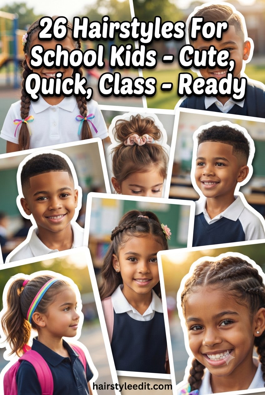 26 Hairstyles For School Kids - Cute, Quick, Class - Ready