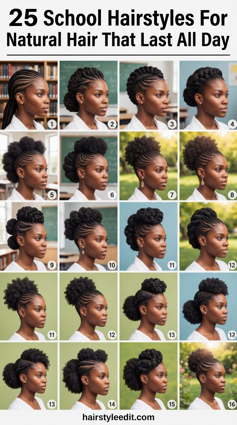 25 School Hairstyles For Natural Hair That Last All Day