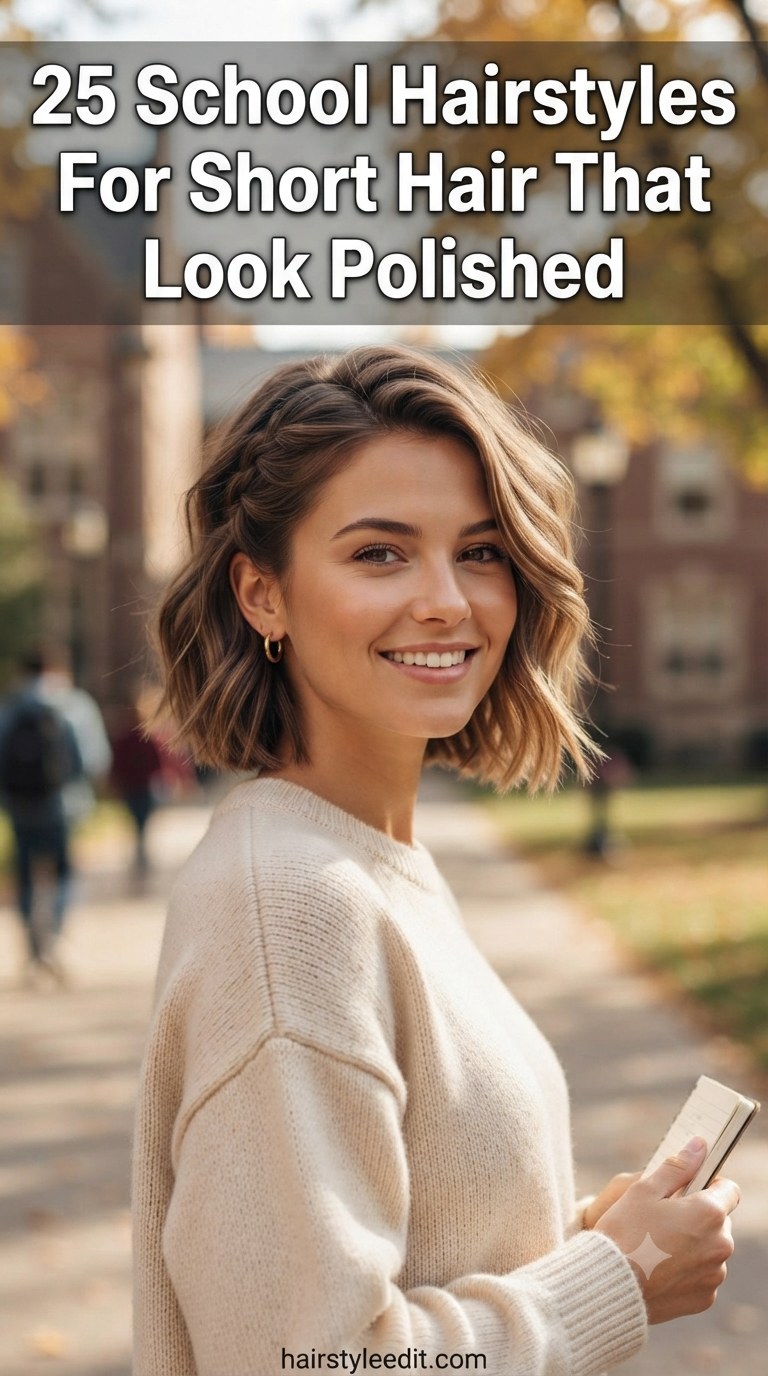 25 School Hairstyles For Short Hair That Look Polished