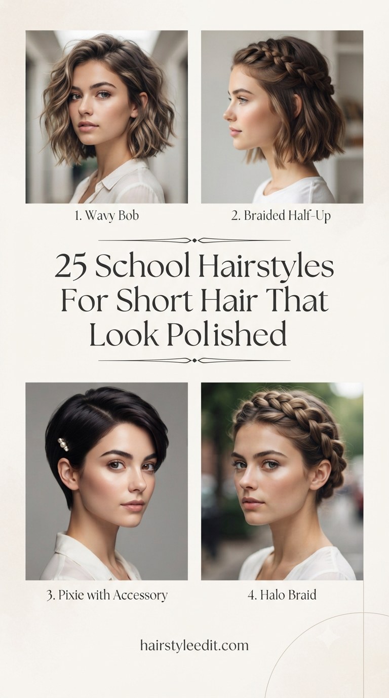25 School Hairstyles For Short Hair That Look Polished