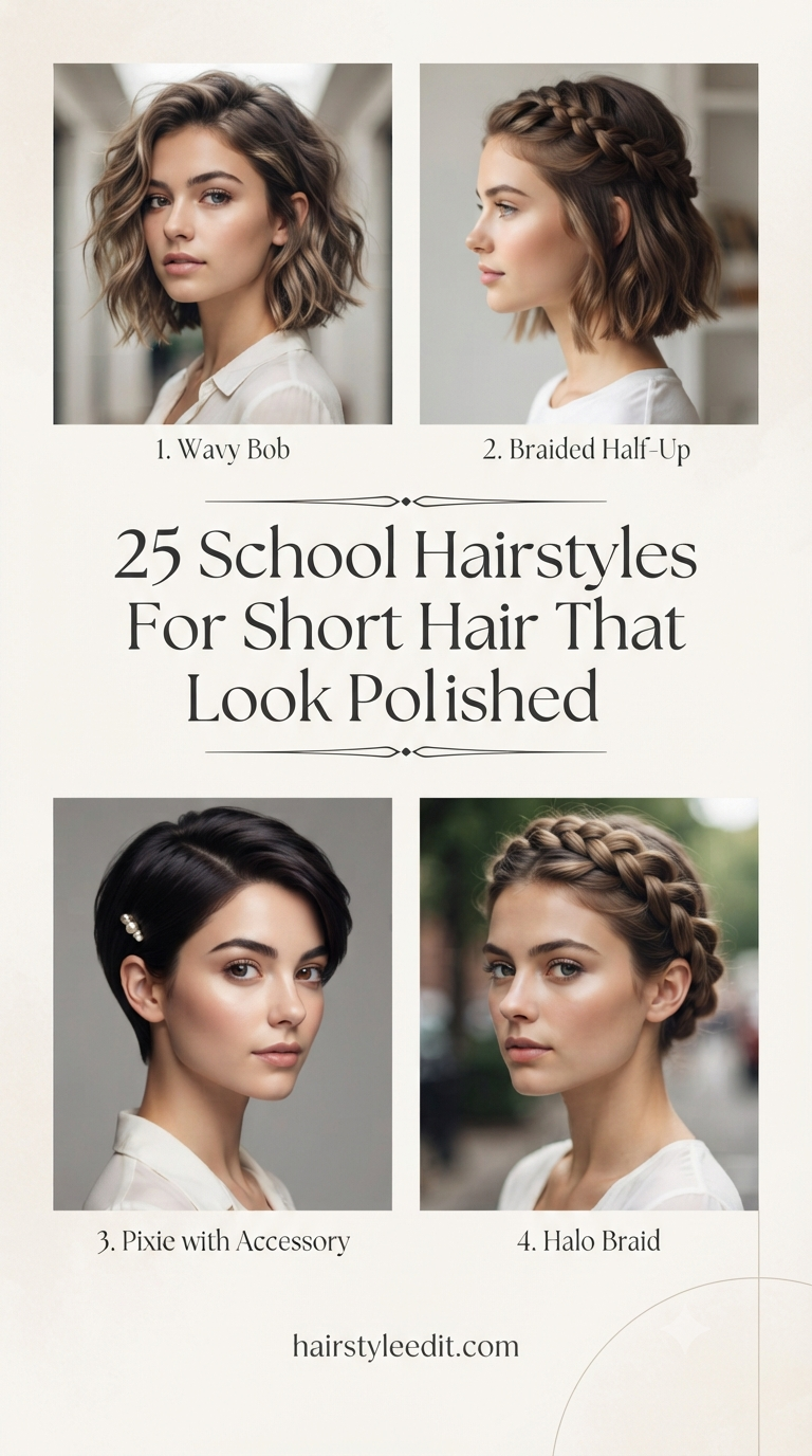 25 School Hairstyles For Short Hair That Look Polished