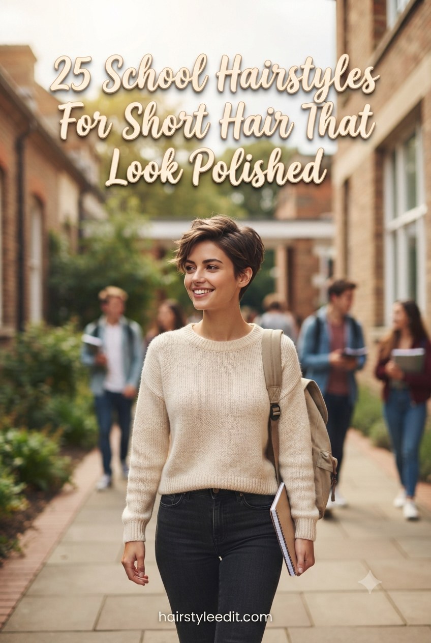 25 School Hairstyles For Short Hair That Look Polished