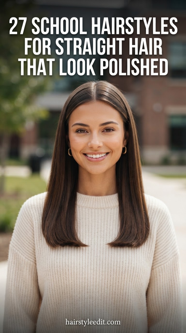 27 School Hairstyles For Straight Hair That Look Polished