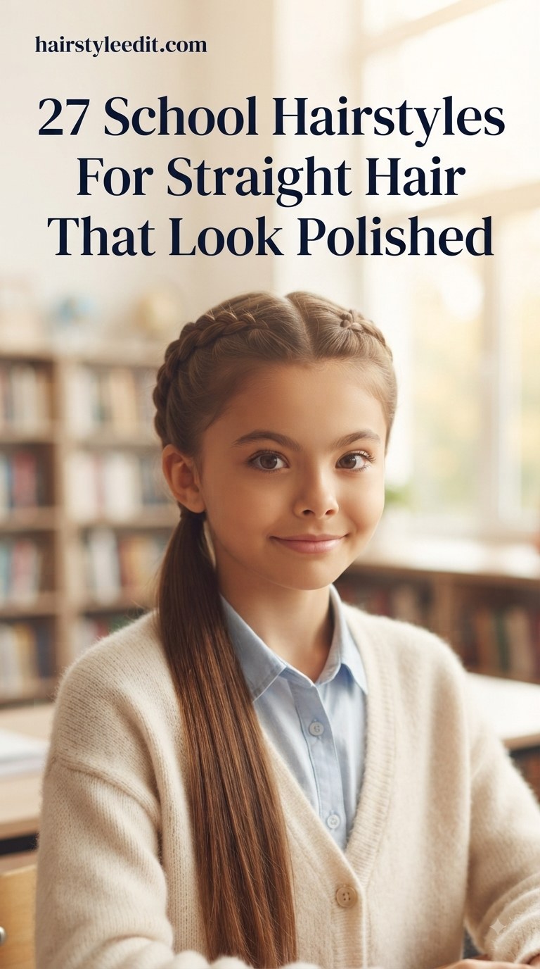 27 School Hairstyles For Straight Hair That Look Polished
