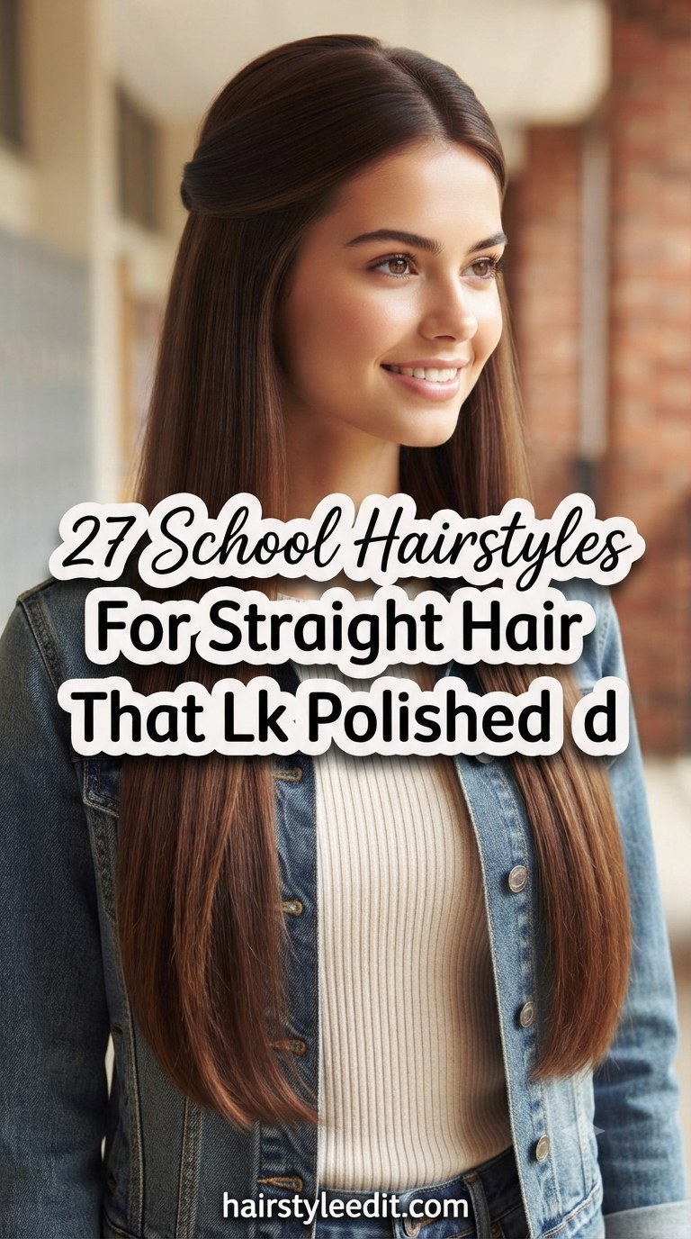 27 School Hairstyles For Straight Hair That Look Polished