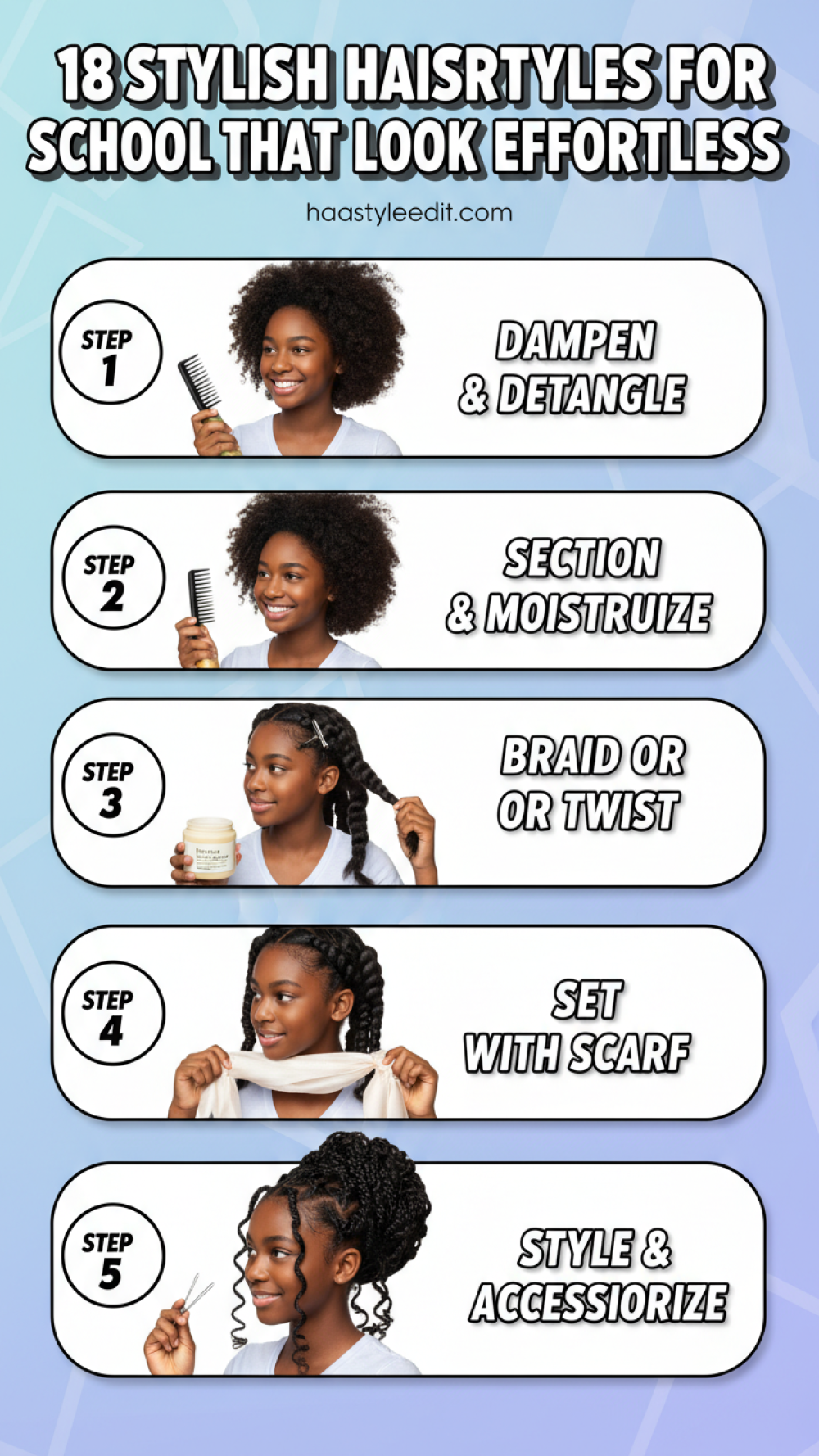 18 Stylish Hairstyles For School That Look Effortless