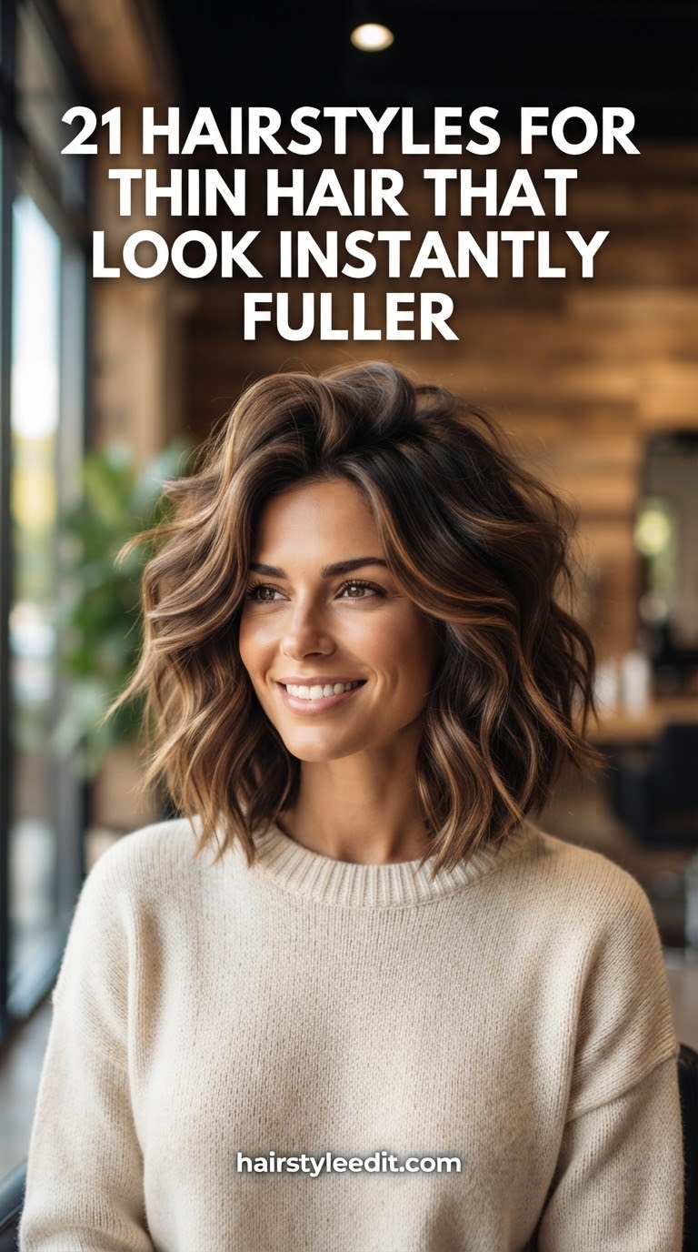 21 Hairstyles For Thin Hair That Look Instantly Fuller