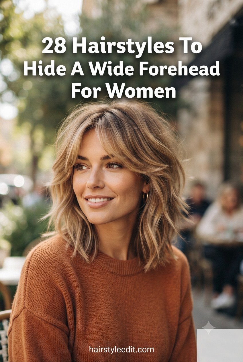 28 Hairstyles To Hide A Wide Forehead For Women