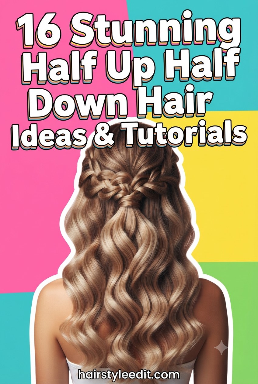 16 Stunning Half Up Half Down Hair Ideas & Tutorials