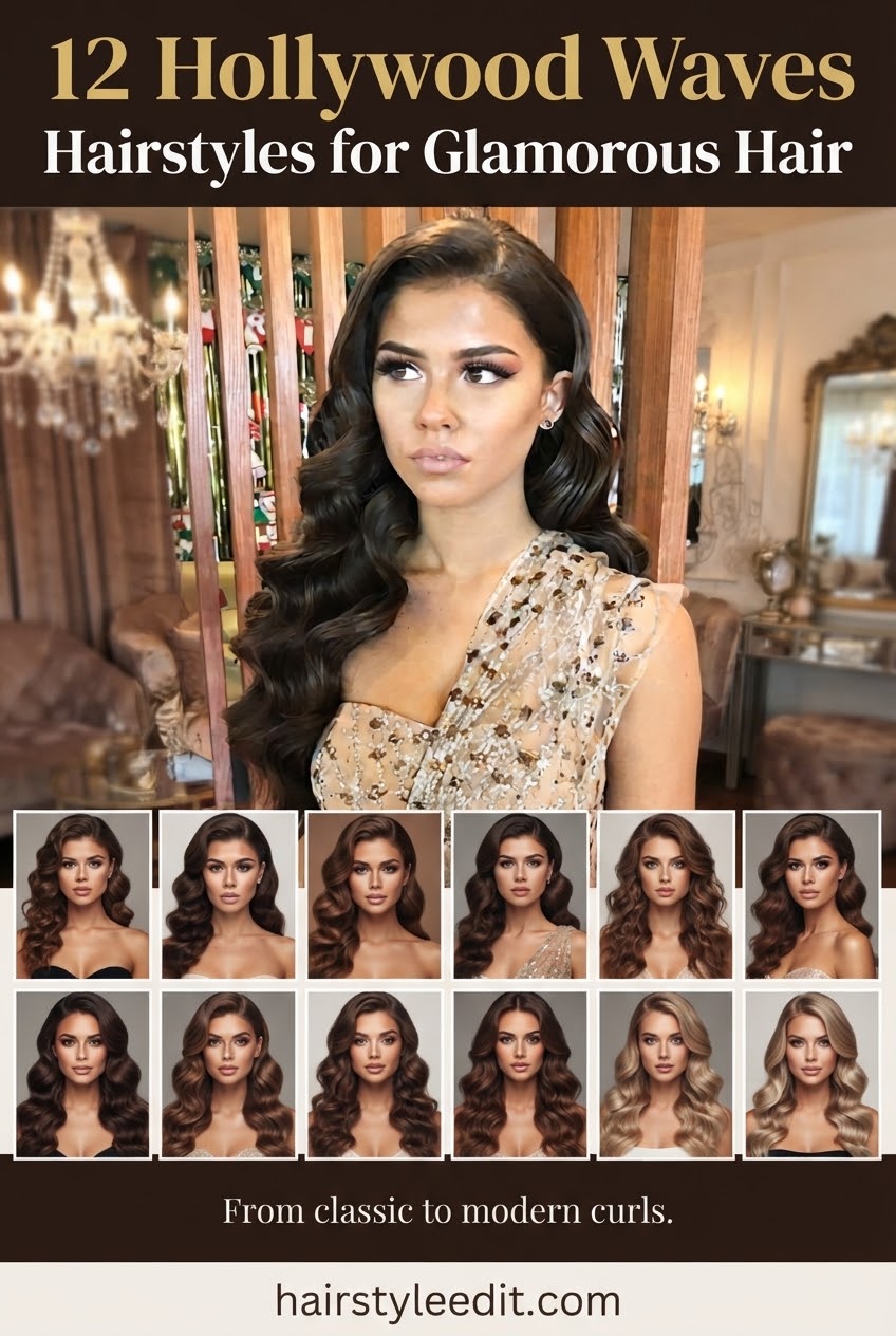 12 Hollywood Waves Hairstyles for Glamorous Hair
