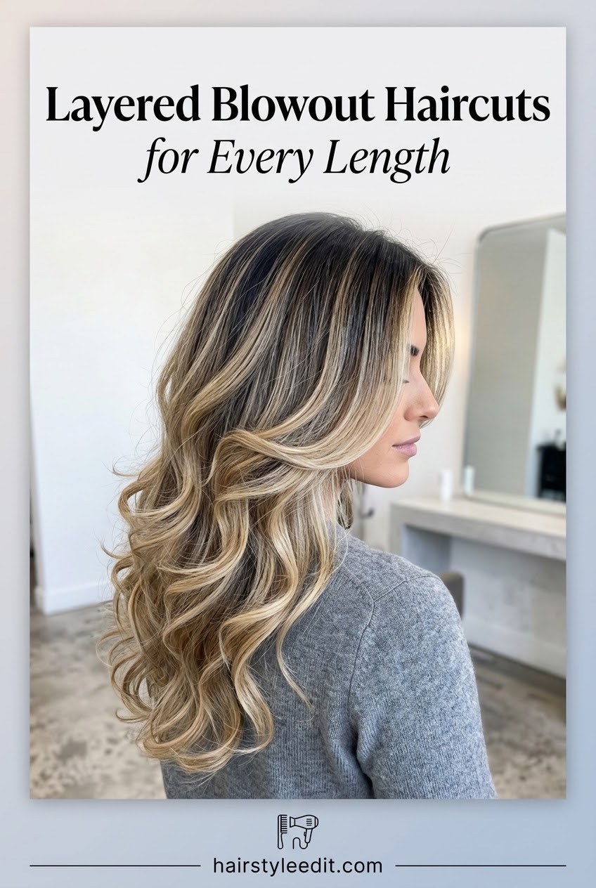 Layered Blowout Haircuts for Every Length